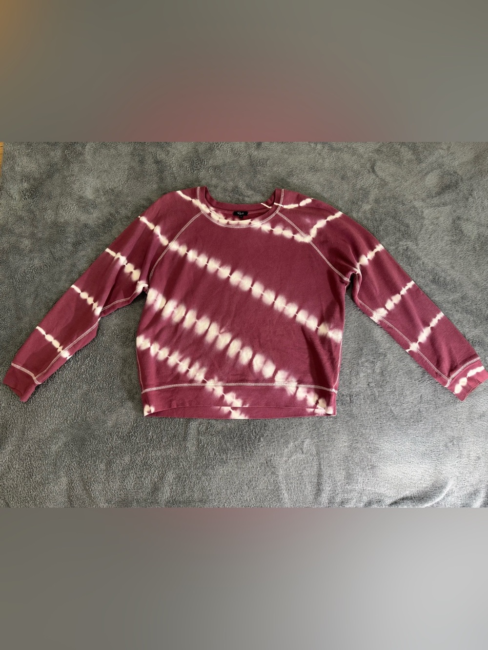 Rails Women’s Tie-Dye Crewneck Sweatshirt - Maroon Size M